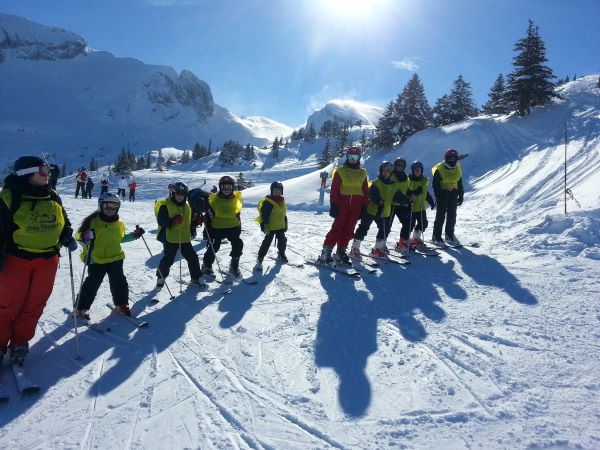Premier cours de ski