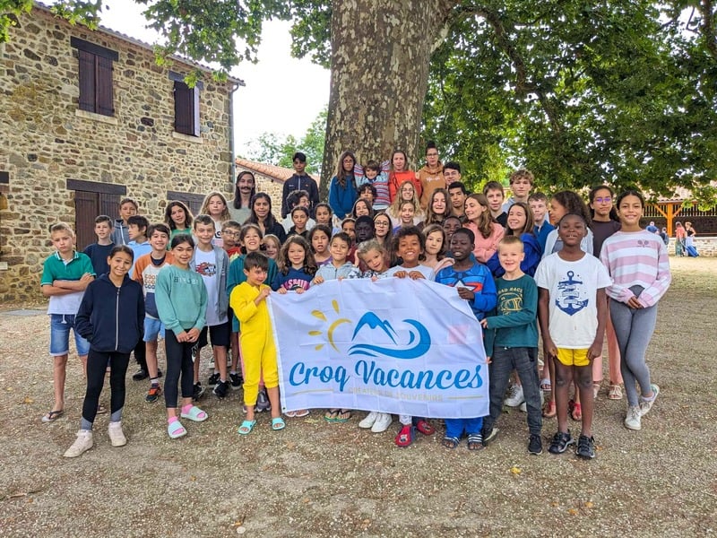 Croq vacances drapeau