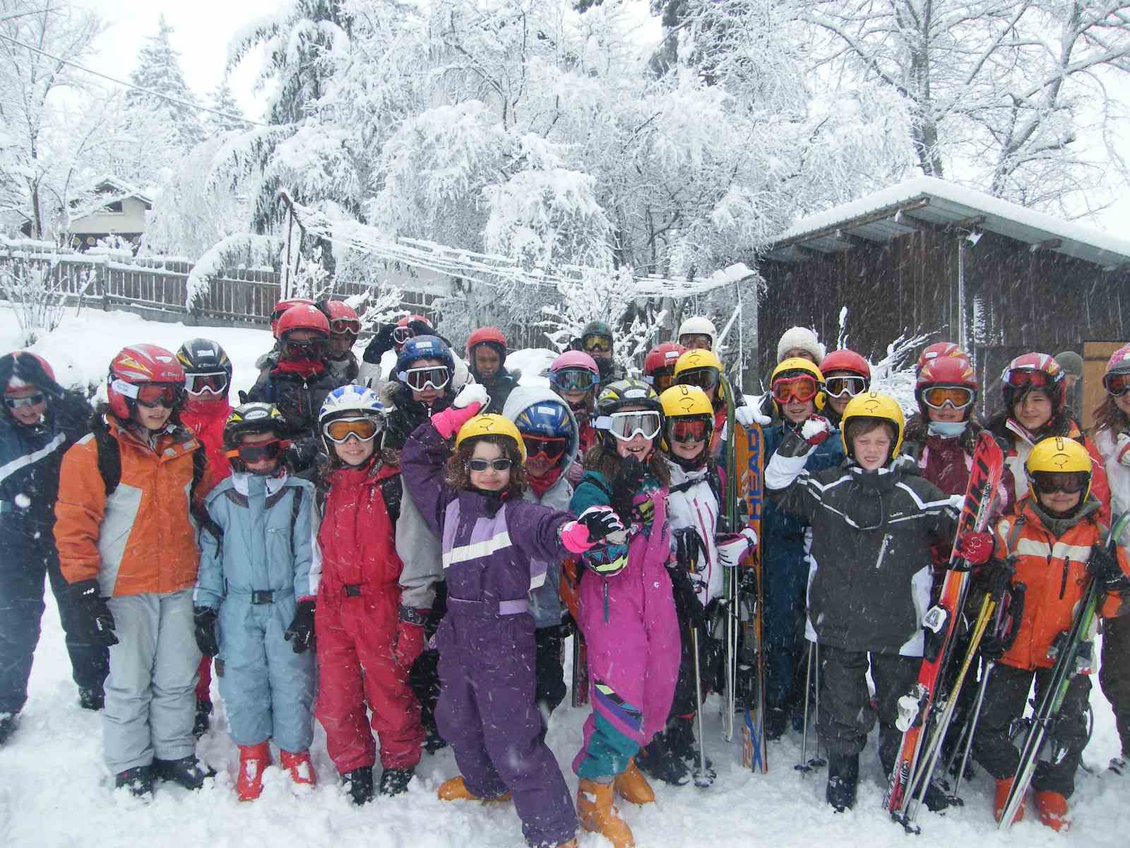 camp de vacances a la neige