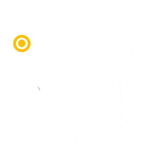 carte de la France Mûr de Bretagne 